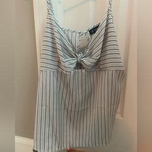 Black and White Striped Tank Top